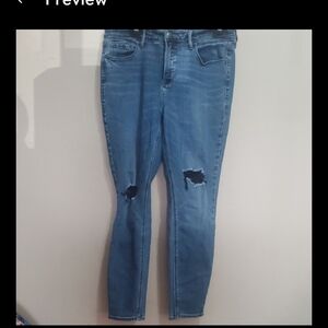 Old Navy Rockstar Super Skinny Blue Jeans Size 14 Petite